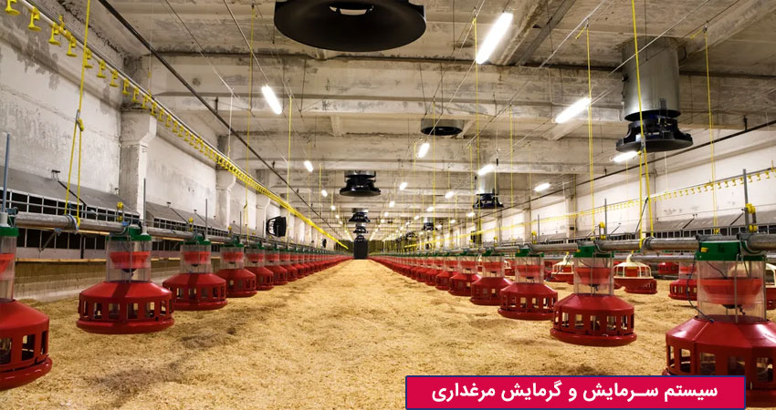 سیستم های سرمایش و گرمایش مرغداری